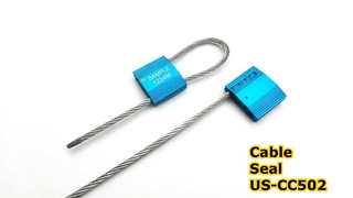 Hochsicheres Containerschloss mit Stahldrahtkabelplombe