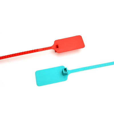 Fälschungssicherer Großflagge Sicherheitsdichtung aus Kunststoff für Gepäckstücke Markierungsbereich L 49,5 * W 30 mm