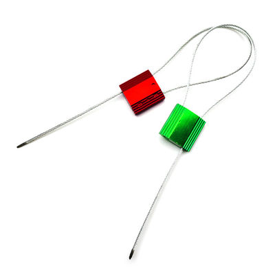 US-CC182 Manipulationssichere Zugfestigkeit Aluminiumbehälter Sicherheitskabel Dichtung 1,8 mm Kabel
