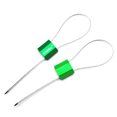 US-CC182 Manipulationssichere Zugfestigkeit Aluminiumbehälter Sicherheitskabel Dichtung 1,8 mm Kabel