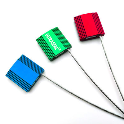 US-CC182 Manipulationssichere Zugfestigkeit Aluminiumbehälter Sicherheitskabel Dichtung 1,8 mm Kabel