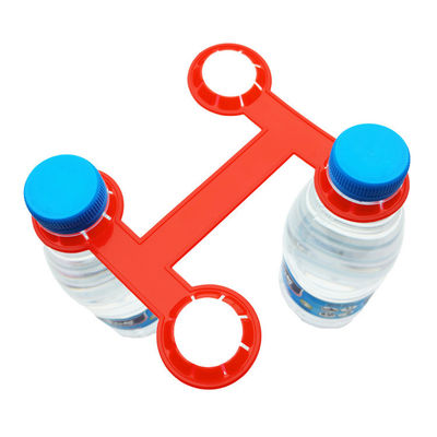 Vielseitiger Flaschenträger für 33-38 mm Wasserölflaschen 4 Pack Flaschengriff in Weiß