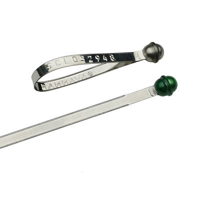 216 mm Festlänge Selbstverriegelung Metallclip-Gürtel mit Markierfläche 150*8 mm