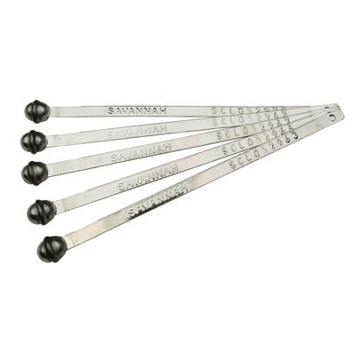 216 mm Festlänge Selbstverriegelung Metallclip-Gürtel mit Markierfläche 150*8 mm