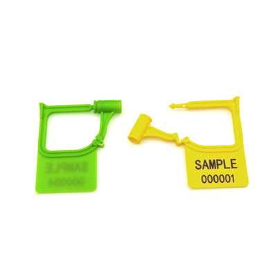 Schwarz US-PSP01 Mini-Plastik-Hang-Tag Indicative Vorhängeschloss-Sicherheitssiegel mit Laserdruck