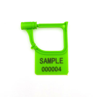 Schwarz US-PSP01 Mini-Plastik-Hang-Tag Indicative Vorhängeschloss-Sicherheitssiegel mit Laserdruck