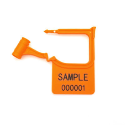 Schwarz US-PSP01 Mini-Plastik-Hang-Tag Indicative Vorhängeschloss-Sicherheitssiegel mit Laserdruck