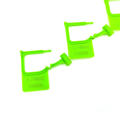 Schwarz US-PSP01 Mini-Plastik-Hang-Tag Indicative Vorhängeschloss-Sicherheitssiegel mit Laserdruck