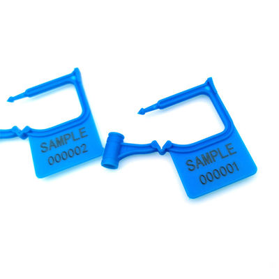 Schwarz US-PSP01 Mini-Plastik-Hang-Tag Indicative Vorhängeschloss-Sicherheitssiegel mit Laserdruck