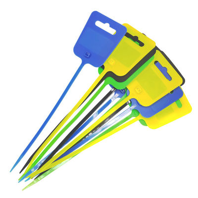 250 mm Pull Tight Nylon Zip Tie Kunststoff Hang Tag Tools Etikettenhalter mit PA6 Material