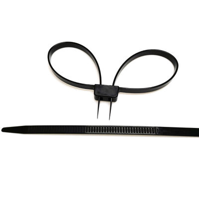 12*690 mm Selbstverschließung Zugengehaltene Polizei-Sicherheit Doppelflex Plastik-Nylon-Handschellen