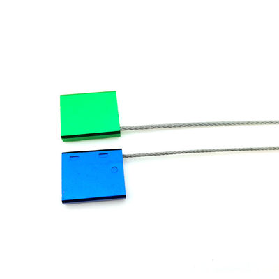2.0mm Durchmesser Laserdruck Aluminium Sicherheitskabel Behälter Drahtdichtung für kundenspezifische