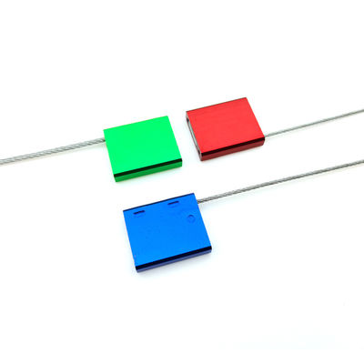2.0mm Durchmesser Laserdruck Aluminium Sicherheitskabel Behälter Drahtdichtung für kundenspezifische