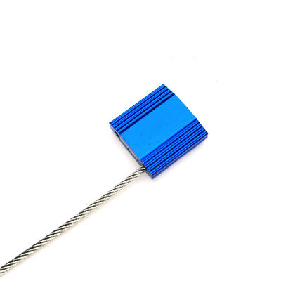Aluminiumlegierung Verzinkte Stahldraht Sicherheitskabel Dichtungen für Markierbare Fläche 26*26 mm