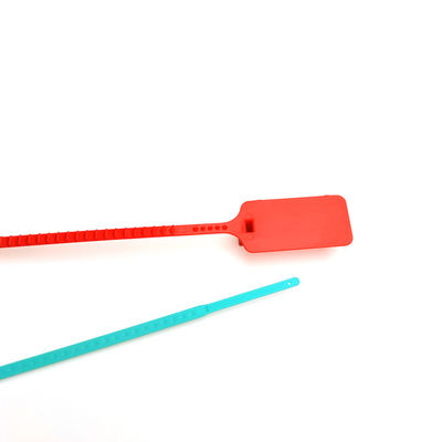 Sicherer Behälter mit schwarzem Tight-Tag und maßgeschneidertem Plastik-Siegelkabel
