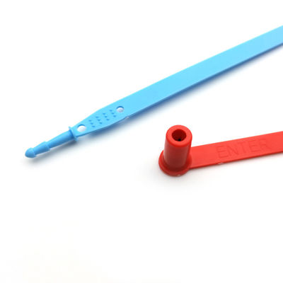 198mm Einweg-Zollfahrzeug Plastik-Sicherheitseintrag mit Nummer und Manipulationssicherheit