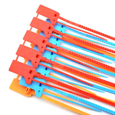 Orange Einweg-Twist-Sicherheits-Tag Siegel 400*34*16 mm Perfekt für Kunststoffbehälter