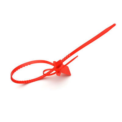 Orange Einweg-Twist-Sicherheits-Tag Siegel 400*34*16 mm Perfekt für Kunststoffbehälter