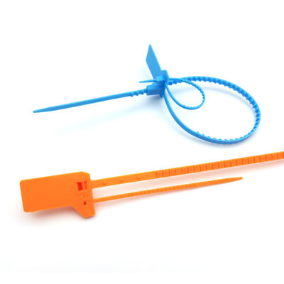 Orange Einweg-Twist-Sicherheits-Tag Siegel 400*34*16 mm Perfekt für Kunststoffbehälter