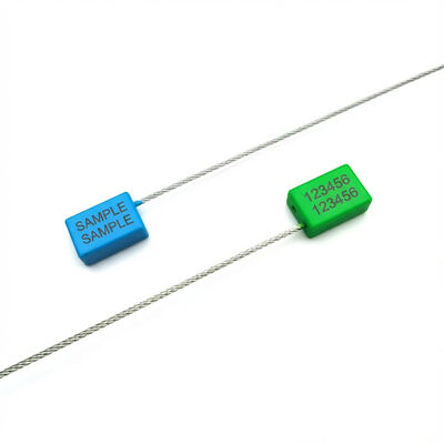 1.8 mm Durchmesser Stahldraht Kunststoff-Abdeckung Kabel Dichtungen mit 300 mm ausgesetzte Kabellange