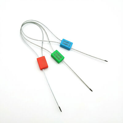 1.8 mm Durchmesser Stahldraht Kunststoff-Abdeckung Kabel Dichtungen mit 300 mm ausgesetzte Kabellange