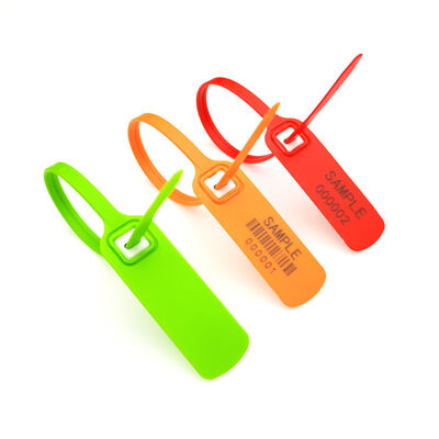 400 mm Sicherheit Logistik Lkw Container Kunststoffdichtung mit Markierungsfläche L 45 * W 25 mm