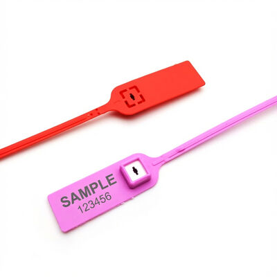 Ziehen Sie eng Plastikdichtung Metall Einfügen Flachschwanz Einweggestellte Sicherheitsdichtung