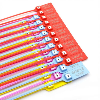 Ziehen Sie eng Plastikdichtung Metall Einfügen Flachschwanz Einweggestellte Sicherheitsdichtung