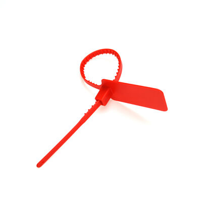 Fälschungssicherer Großflagge Sicherheitsdichtung aus Kunststoff für Gepäckstücke Markierungsbereich L 49,5 * W 30 mm