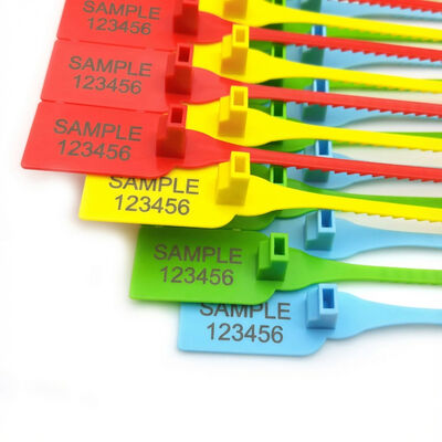 Ziehen Sie sichere Dichtungen für PP-Produkte aus Markierungsfläche 40*26mm Seriennummer enthalten