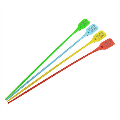 Selbstverriegelnde PP-Stripe mit Markierungsfläche L 33 * W 25 mm und benutzerdefiniertem Kunststofftag
